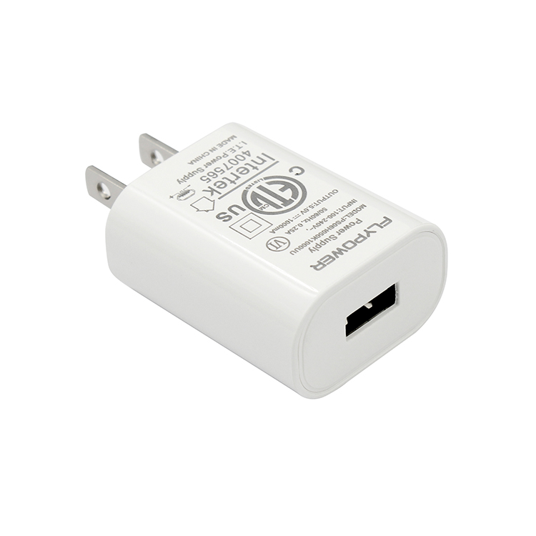 12V0.5A 美規USB電源適配器 白色